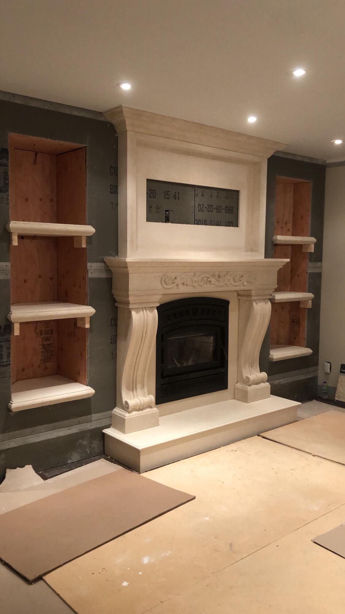 Fireplace Mantel Surround Cast Stone 1110.536 GS